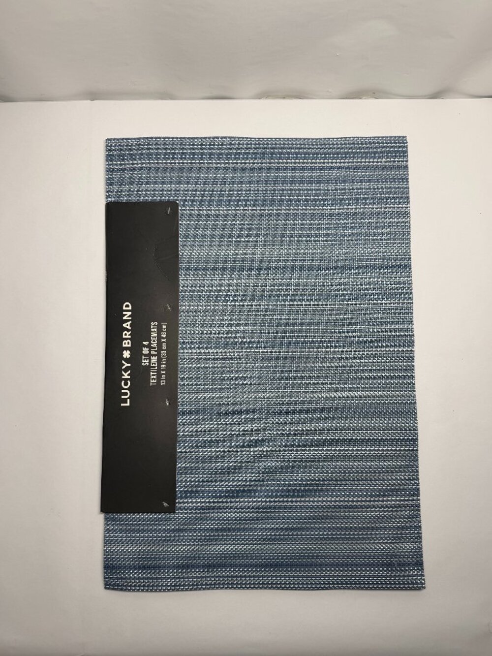 Lucky Brand Textilene Placemats Blue, Set of 4